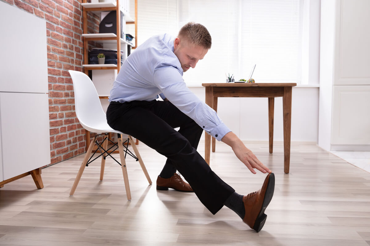 Seated Hamstring Stretch in Chair DNA Physical Therapy